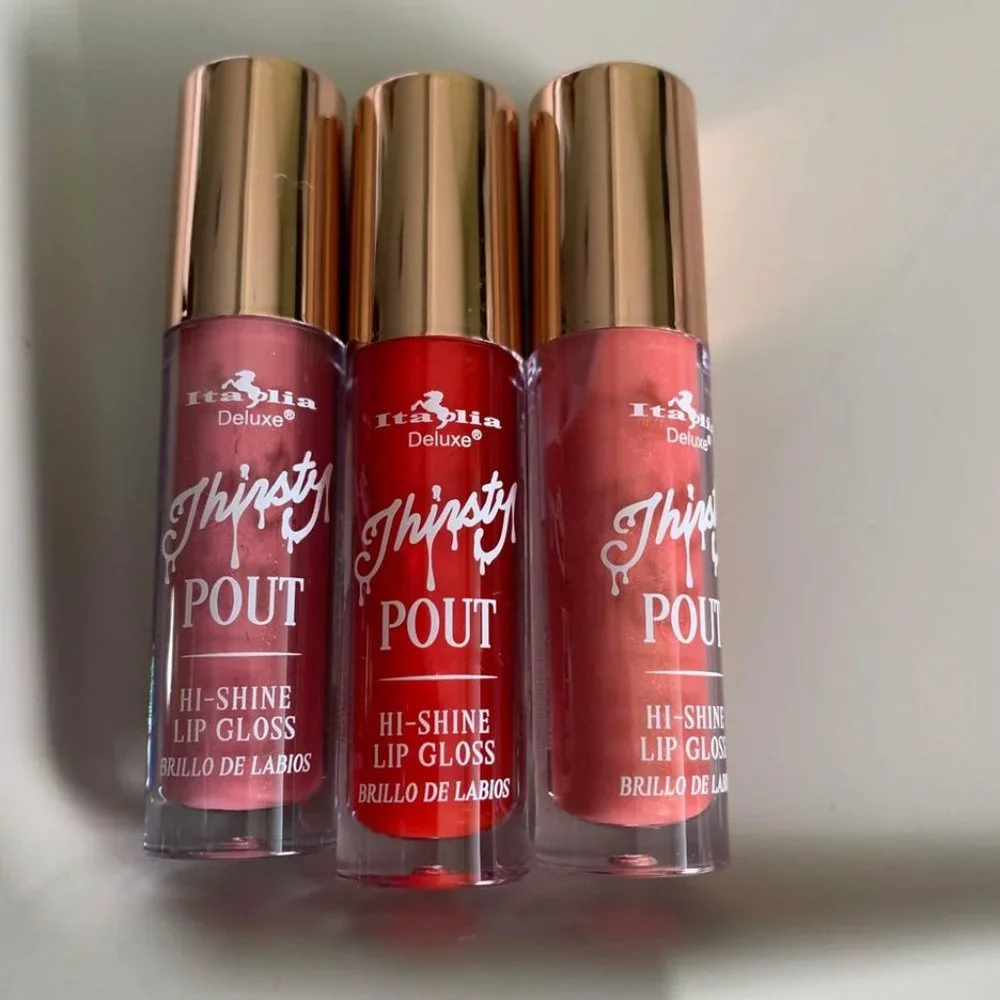 Italia deluxe thirsty pout hi shine lipgloss set of (3) - Picture 1 of 9